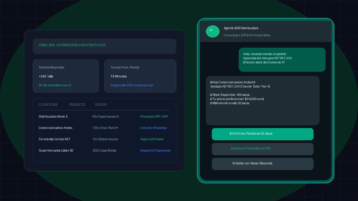 Chatbot de WhatsApp Corporativo para Empresas B2B y Distribuidoras: Automatización de Pedidos Mayoristas y Ventas con IA en LATAM (2026)