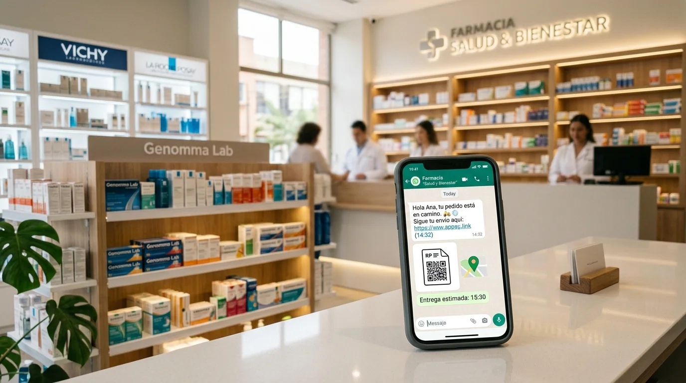 Chatbot de WhatsApp Corporativo para Farmacias y Cadenas de Droguerías con IA: Cómo Automatizar Pedidos a Domicilio, Lectura de Recetas Médicas (OCR) y Recompras 24/7 en LATAM (2026)