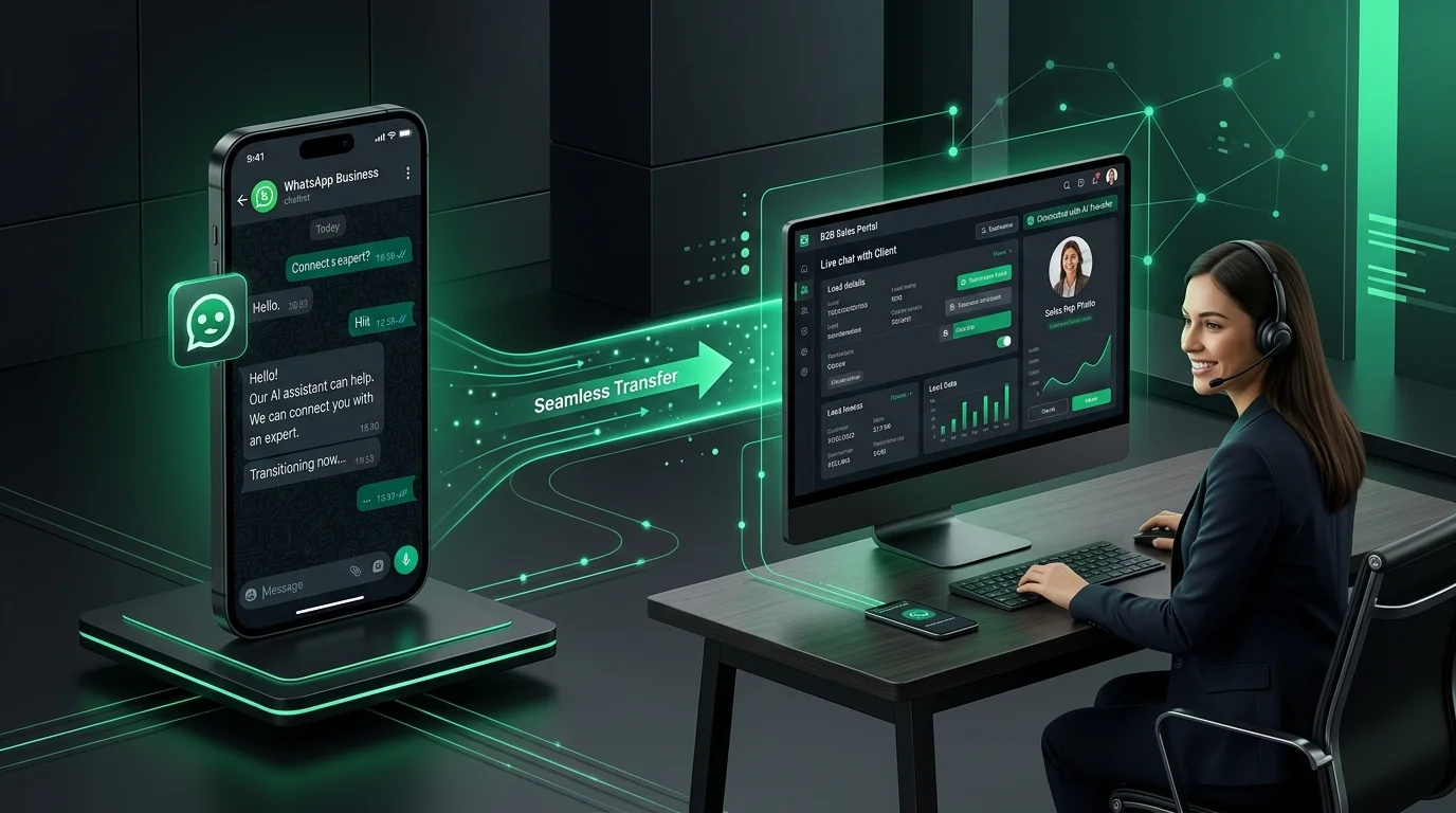 Chatbot de WhatsApp Híbrido: Cómo Integrar Agentes de IA y Vendedores Humanos para Multiplicar las Ventas Corporativas (2026)