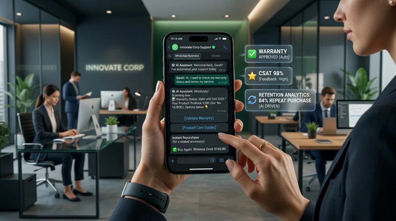 Chatbot de WhatsApp Corporativo para Postventa, Garantías y Recompras con IA: Cómo Convertir el Soporte en un Motor de Retención y Ventas en LATAM (2026)