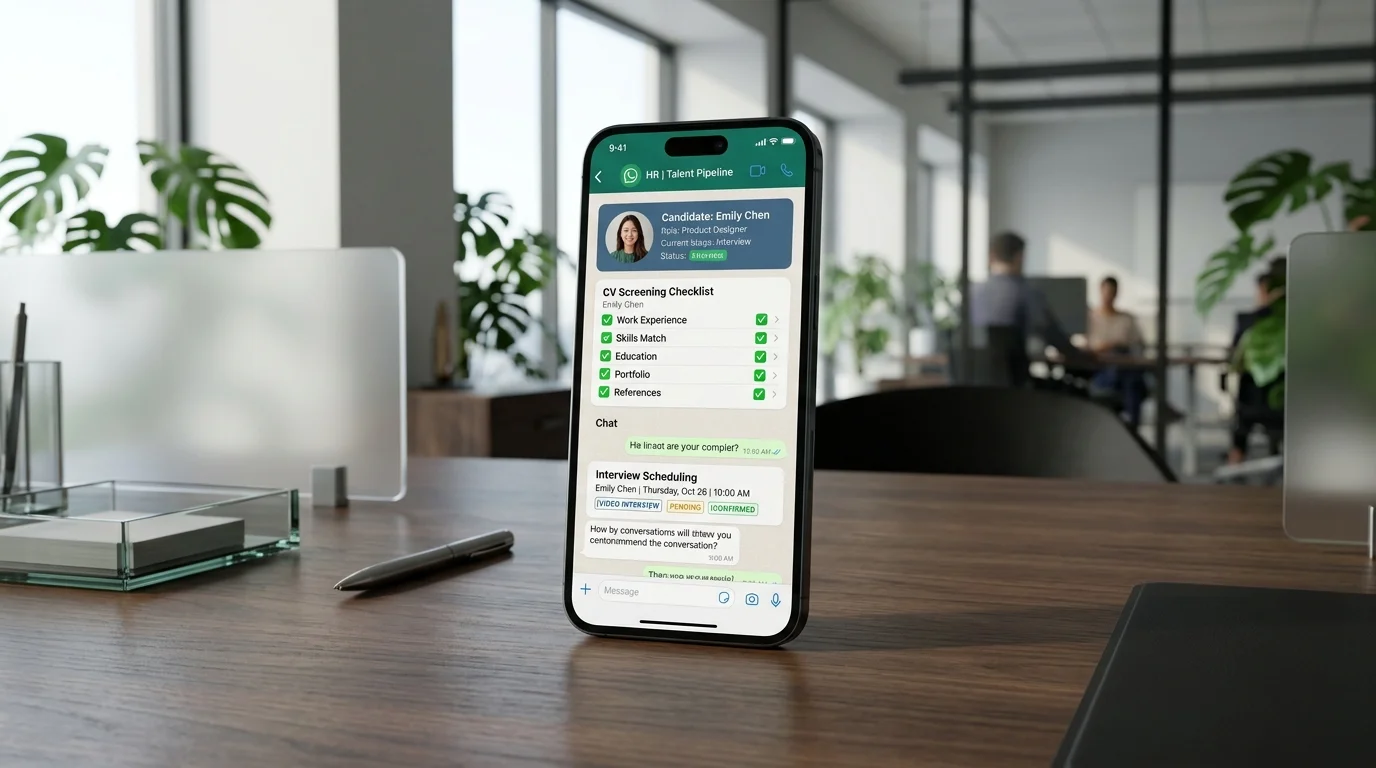 Chatbot de WhatsApp Corporativo para Recursos Humanos y Reclutamiento con IA: Cómo Automatizar la Selección Masiva de Personal, Filtrado de CVs (OCR) y Agendamiento de Entrevistas en LATAM (2026)