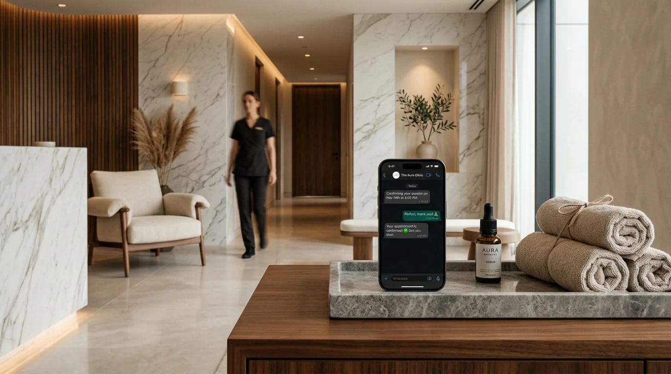 Chatbot de WhatsApp Corporativo para Spas, Centros de Estética y Medicina Estética con IA: Cómo Automatizar Citas, Venta de Tratamientos y Vouchers de Regalo 24/7 en LATAM (2026)