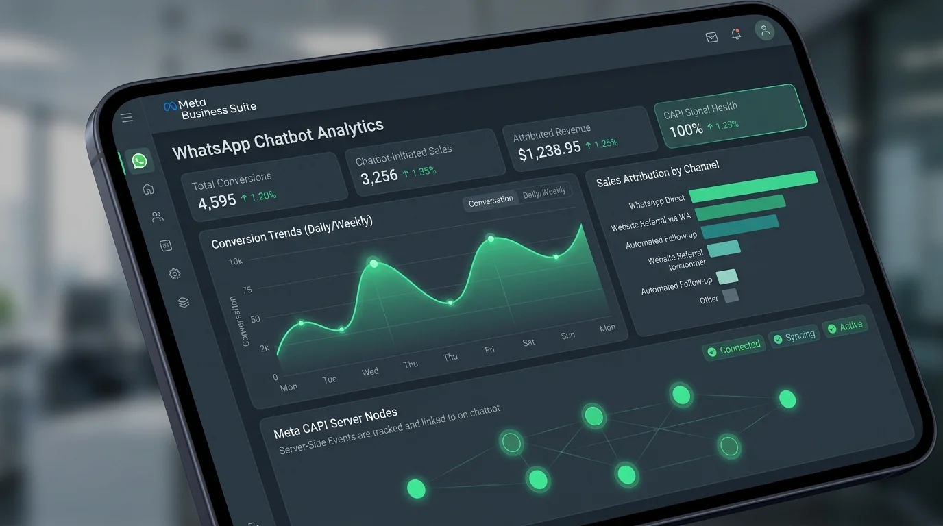 Meta Conversions API y Chatbot de WhatsApp con IA: Cómo Atribuir Ventas, Medir el ROI y Reducir Costos en Anuncios Click-to-WhatsApp (2026)
